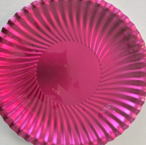 14 shiny pink paper plates 28 napkins MOTHER'S DAY - Picture 2 of 7